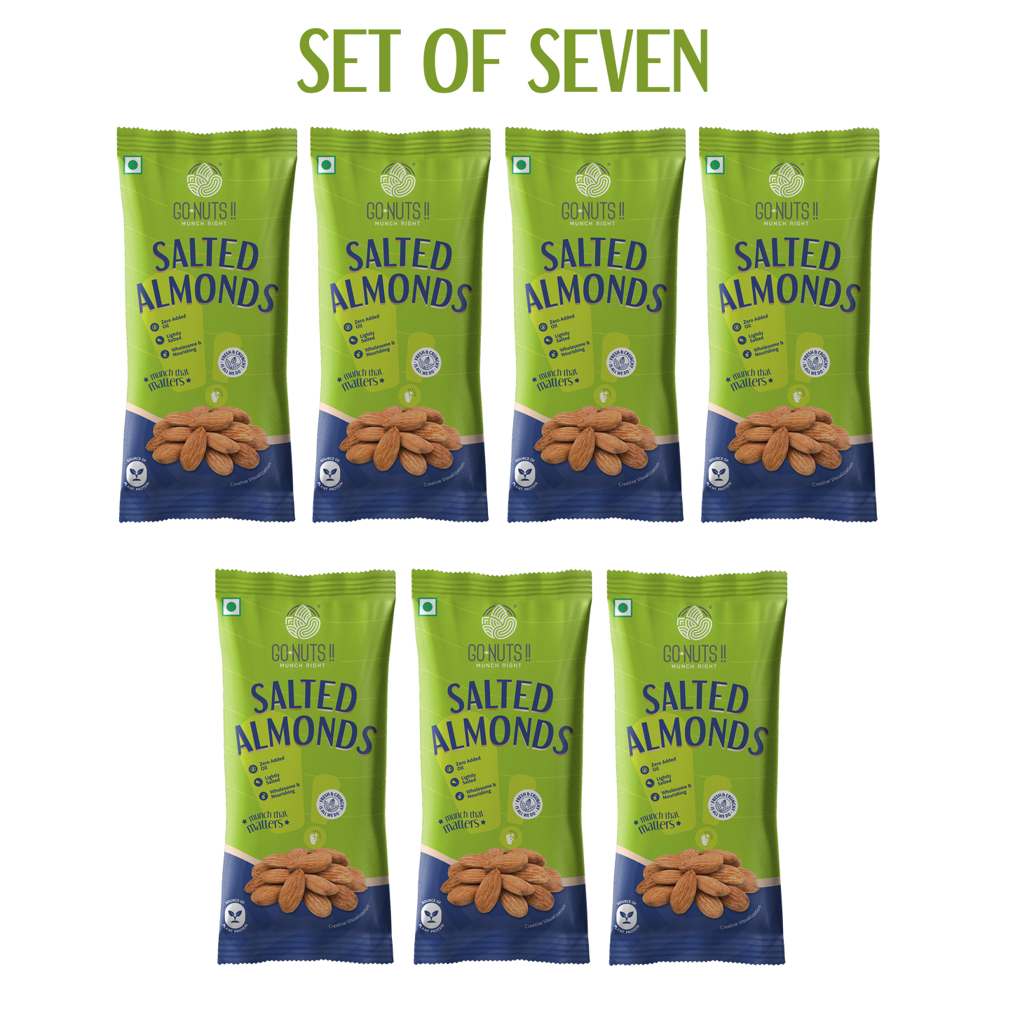 Salted Almonds (Set Of 7)