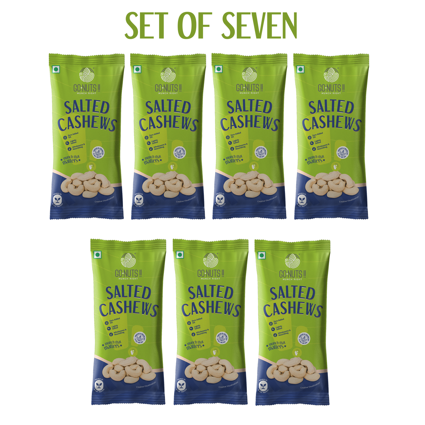 Salted Cashews (Set Of 7)