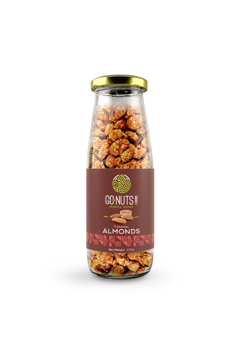 Caramel Almonds - Go Nuts !! Munch Right