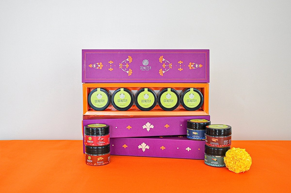 GO NUTS FLAVOURSOME NUT BOX (SET OF 3) - Go Nuts !! Munch Right