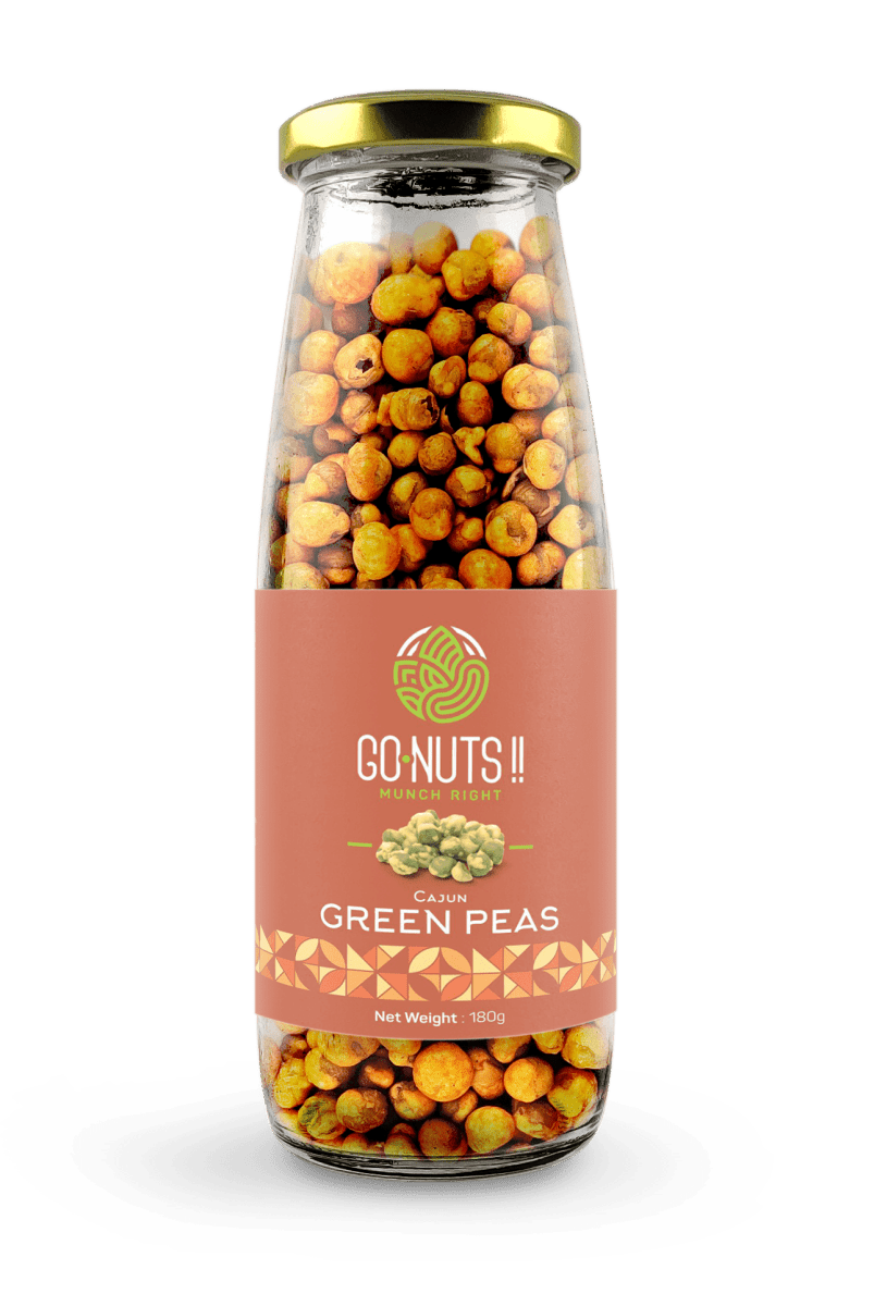 Cajun Green Peas Go Nuts !! Munch Right