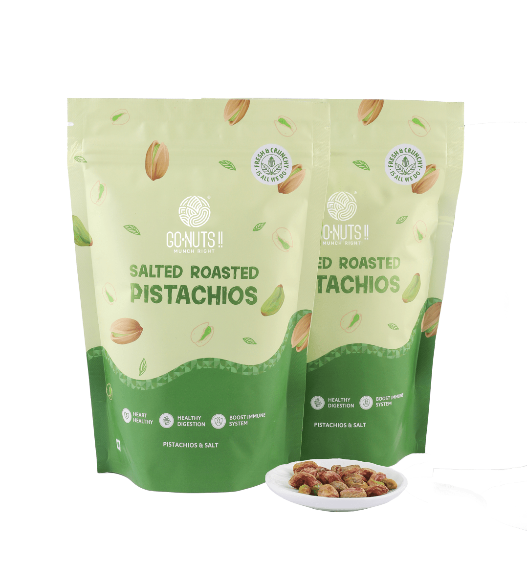 Go Nuts Pistachios Combo Pack 500g Go Nuts !! Munch Right
