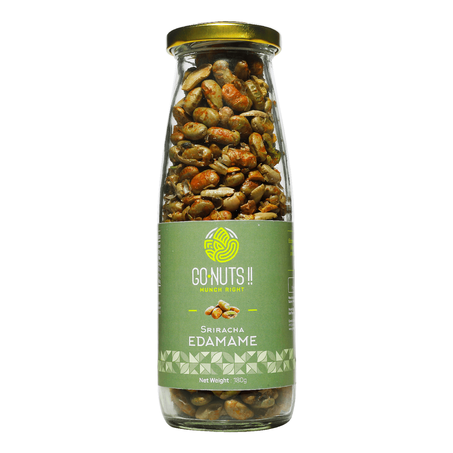 Sriracha Edamame Go Nuts !! Munch Right