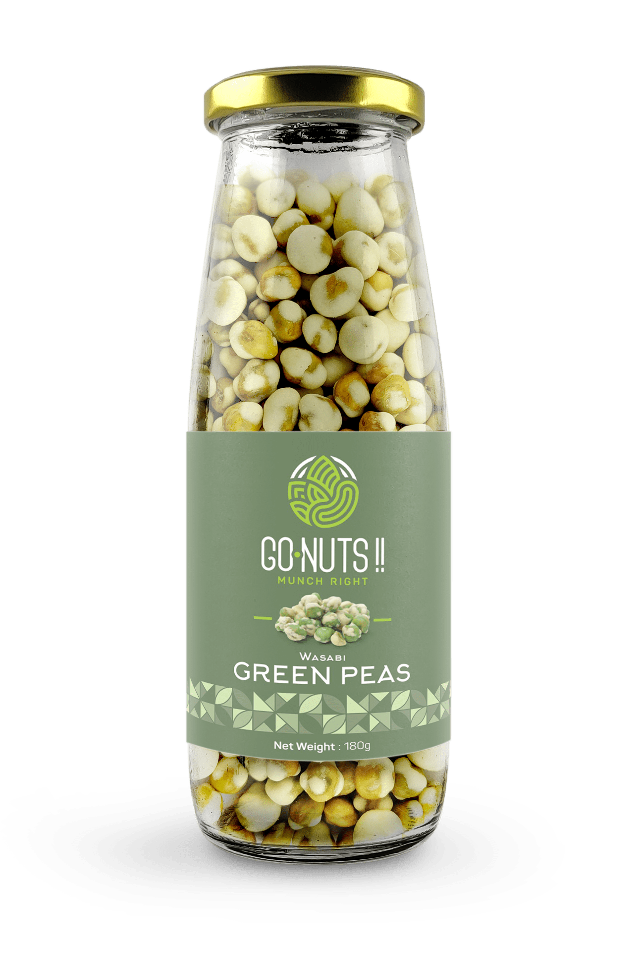 Wasabi Green Peas Go Nuts !! Munch Right