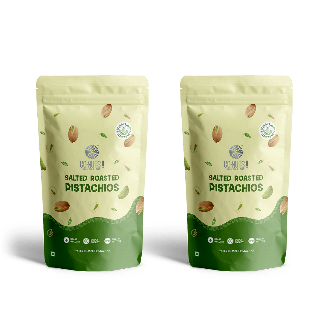 Go Nuts Pistachios Combo Pack 500g - Go Nuts !! Munch Right
