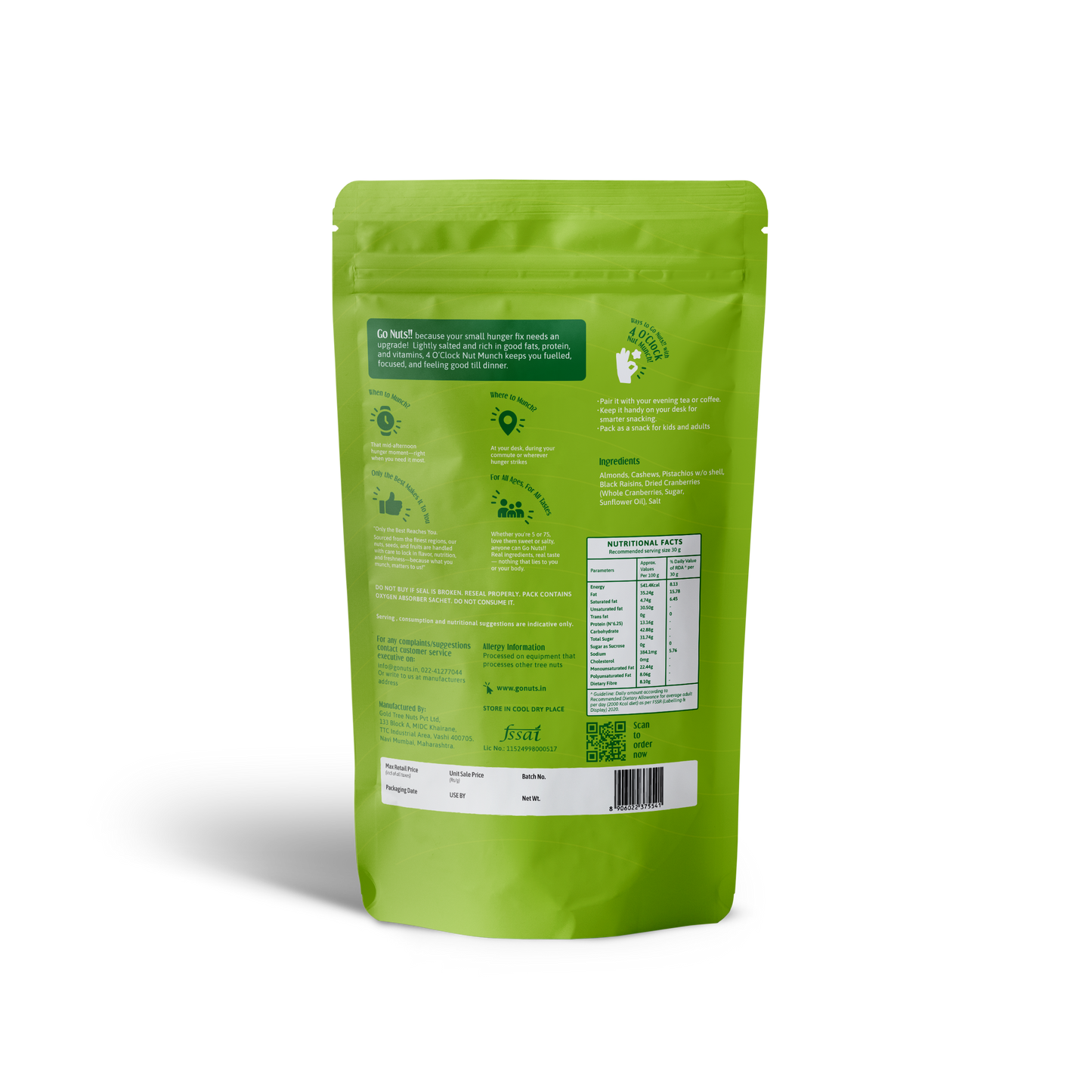 4 O Clock Nut Munch - 250g