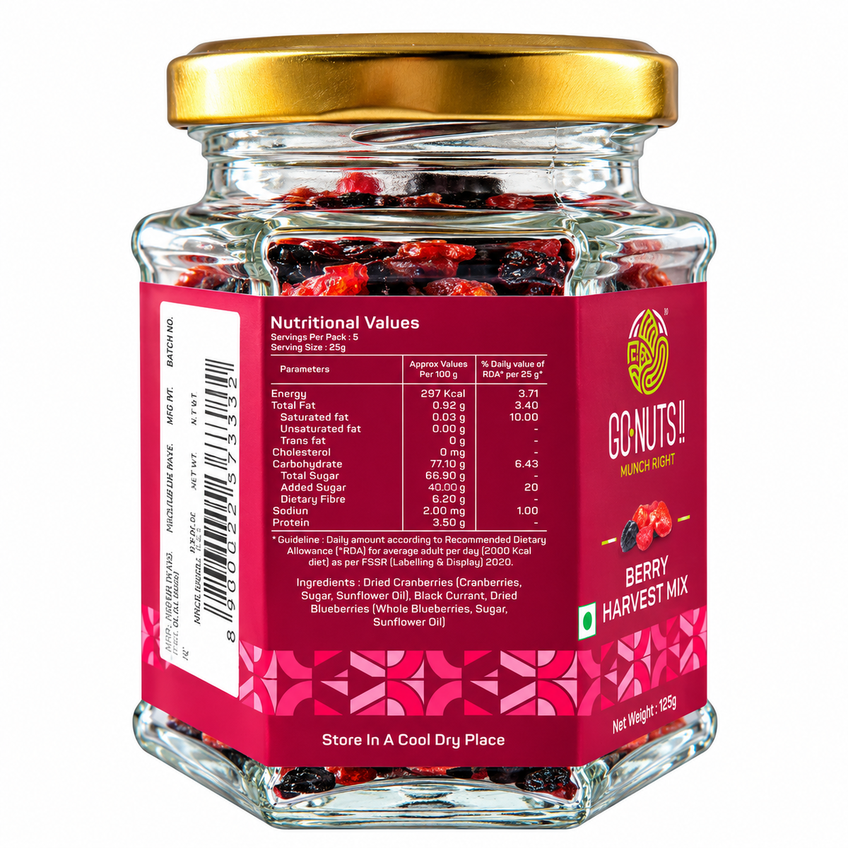 Berry Harvest Mix – Cranberries, Black Currants & Blueberries