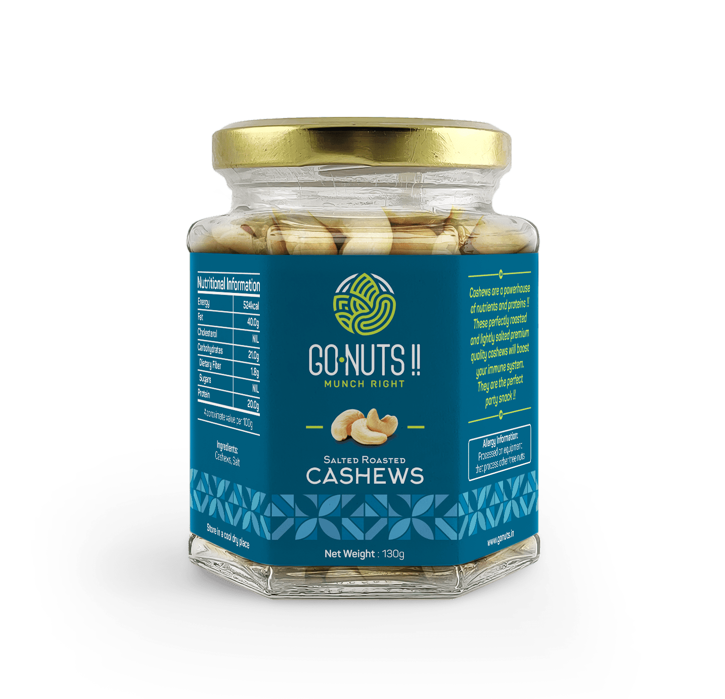 Salted Cashews - 250g