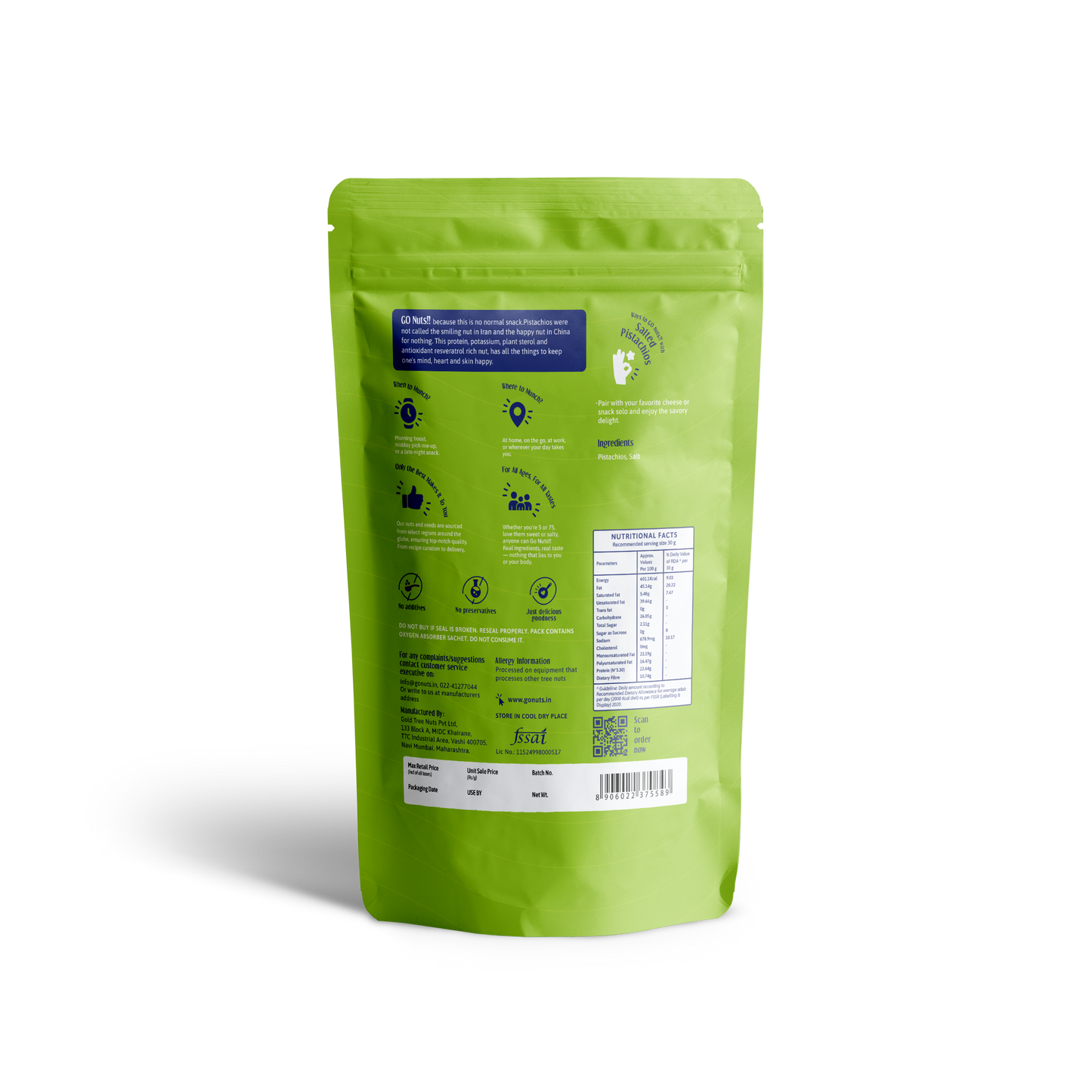 Salted Pistachios - 250g
