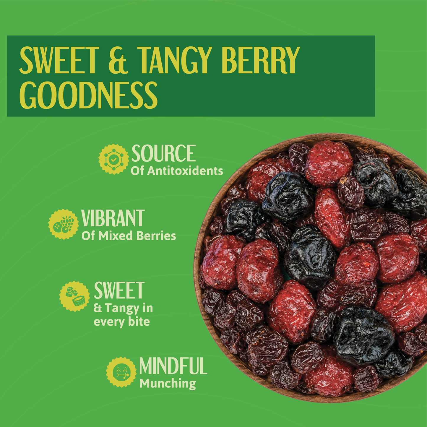 Berry Harvest Mix – Sweet & Tangy Dried Berry Mix - 250g