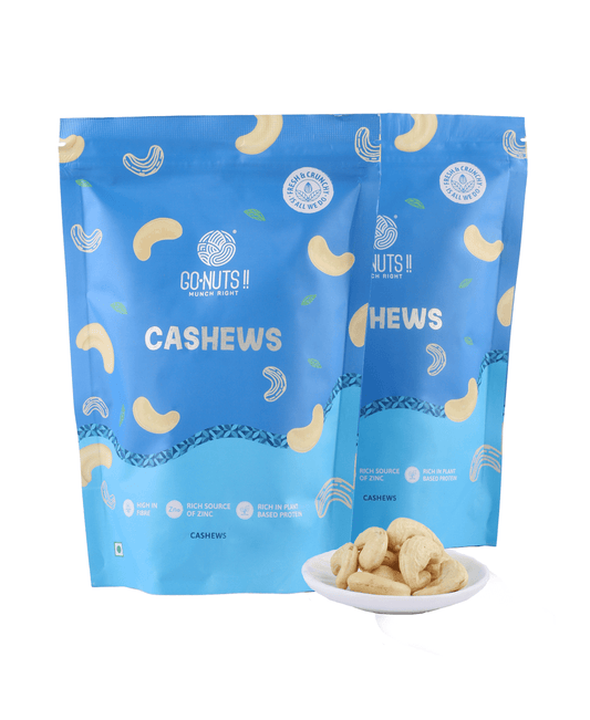 Go Nuts Cashews Combo Pack 500g - Go Nuts !! Munch Right