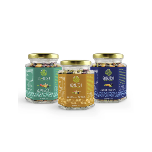 Bestselling Health Mixes : 4 O'clock Nut Munch, Nuts over Seeds, Night Munch