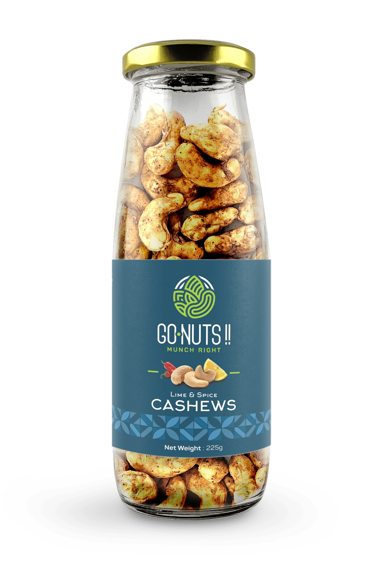 Lime N Spice Cashews Go Nuts !! Munch Right