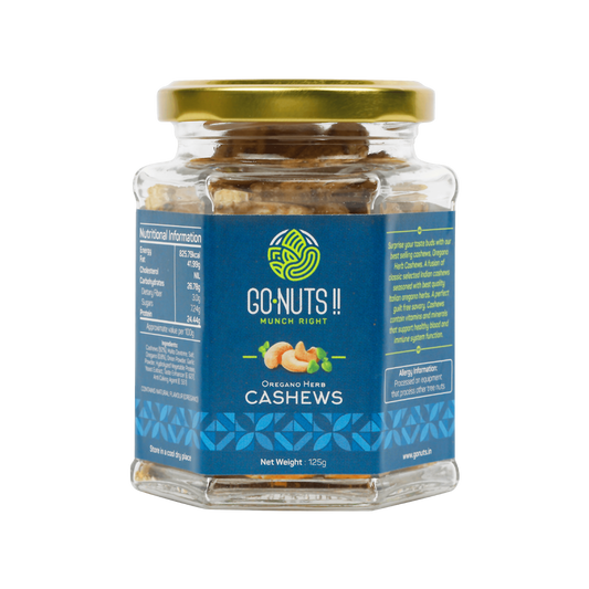 Oregano Cashews Go Nuts !! Munch Right