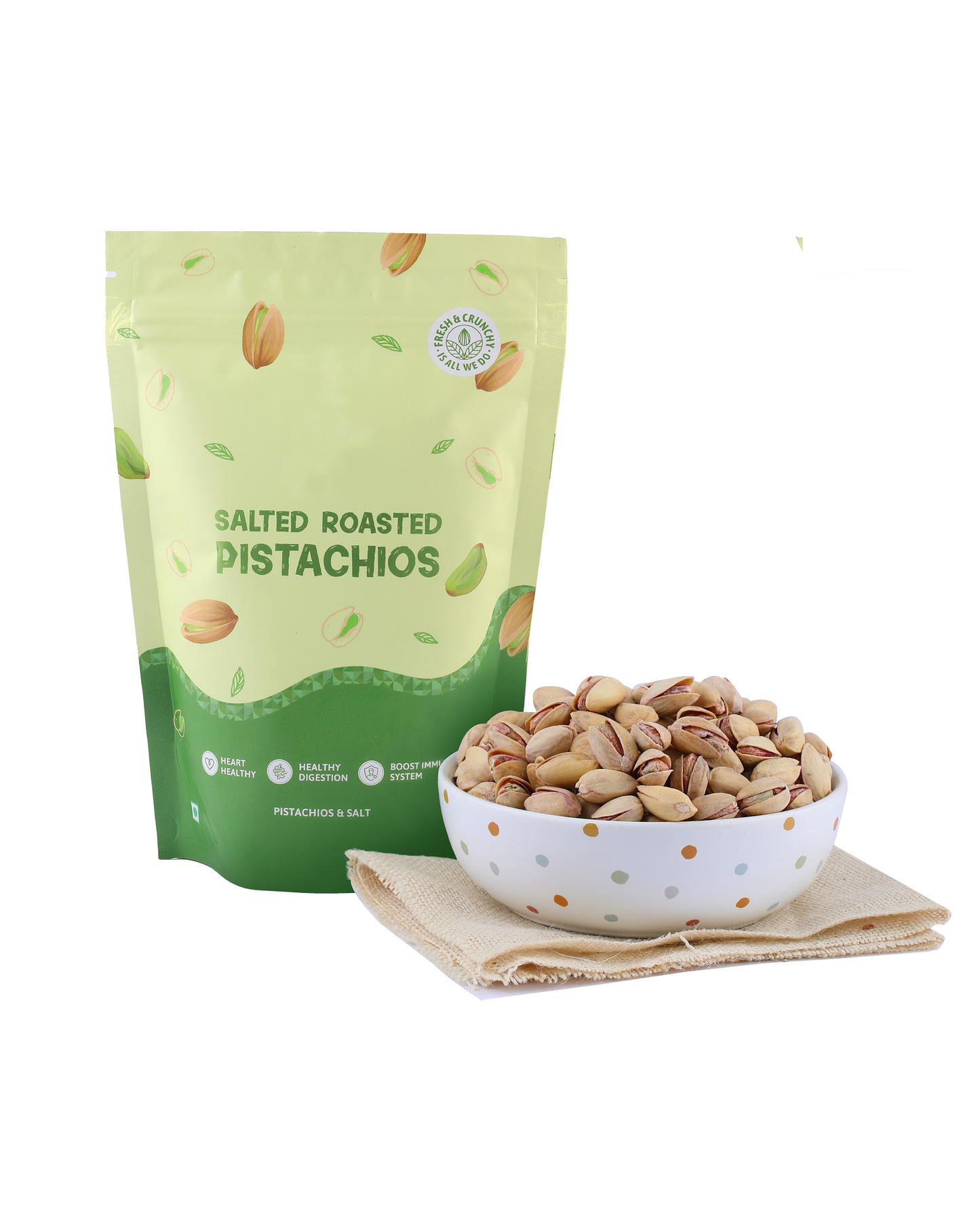 Salted Pistachios - 250g Go Nuts !! Munch Right