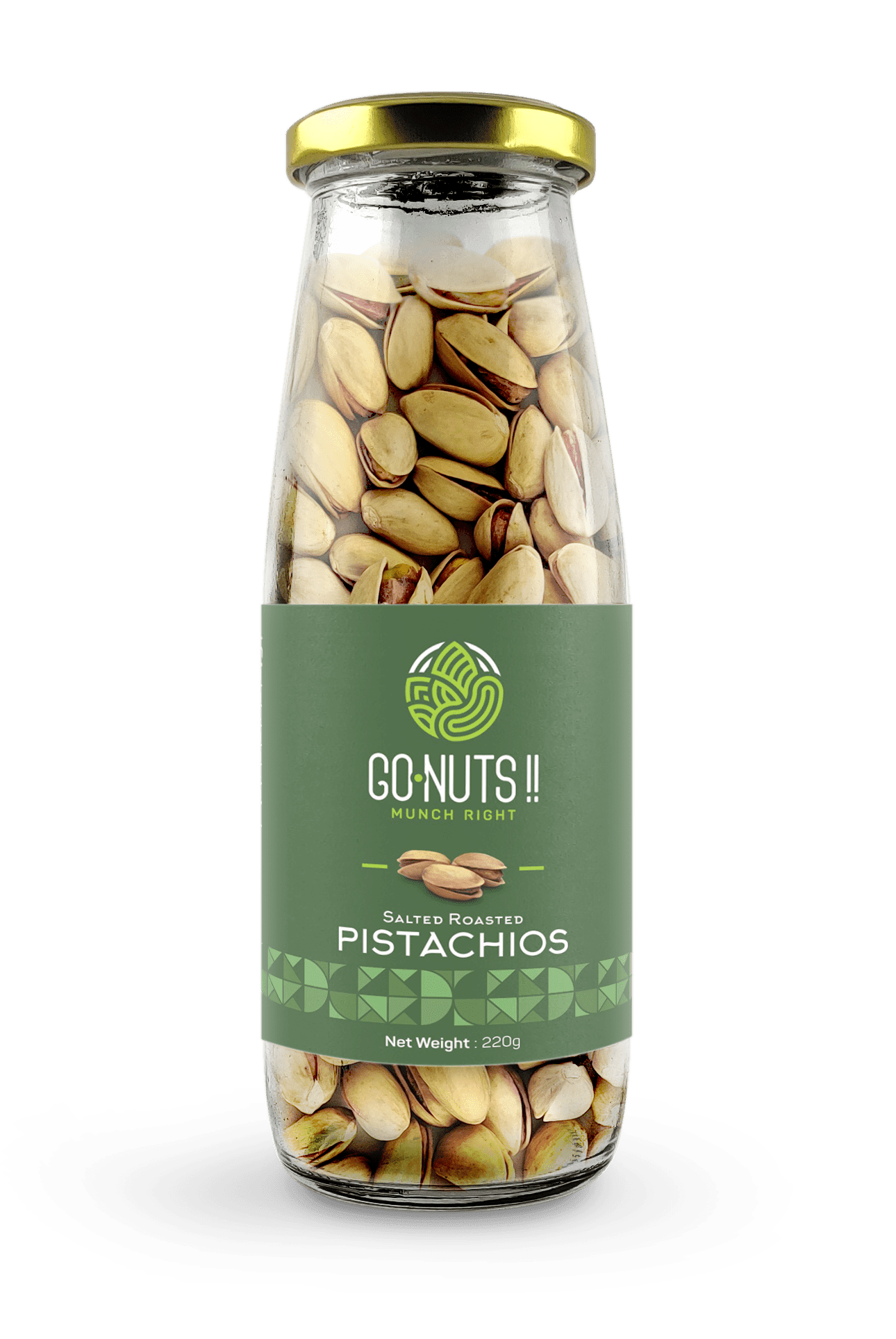 Salted Roasted Pistachios Go Nuts !! Munch Right