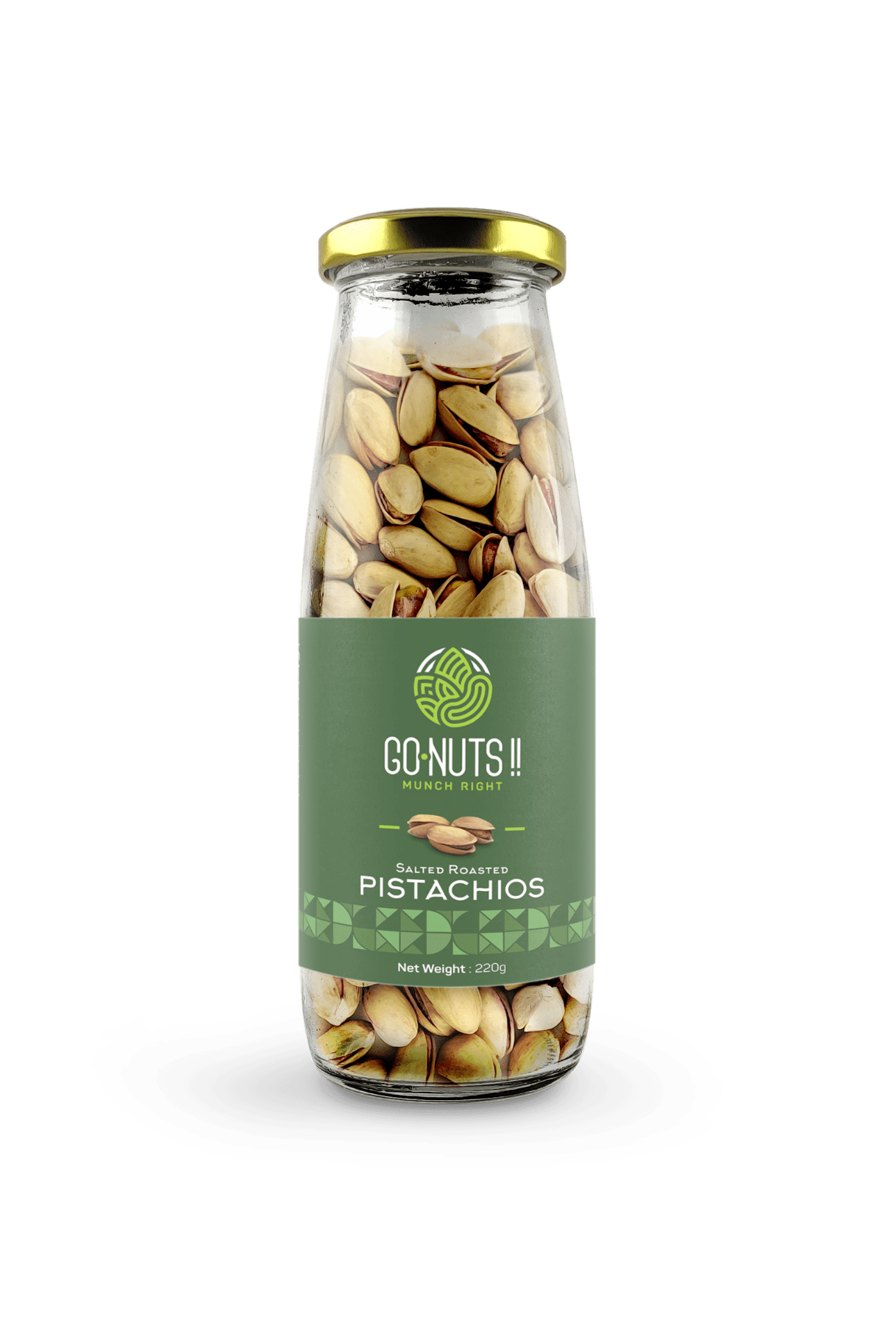 Salted Roasted Pistachios Go Nuts !! Munch Right